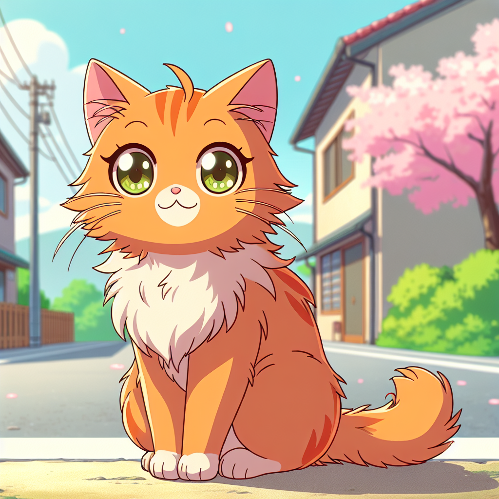 orange cat anime